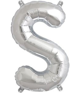 North Star Balloons 16 Inch Airfill Balloon Letter S Silver