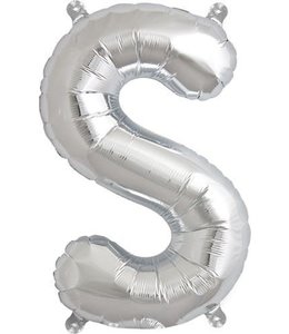 North Star Balloons 16" Letter S Silver