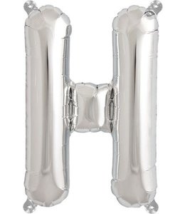 North Star Balloons 16" Letter H Silver