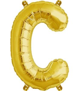 North Star Balloons 16 Inch Airfill Balloon Letter C Gold