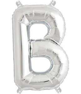 North Star Balloons 16 Inch Airfill Balloon Letter B Silver