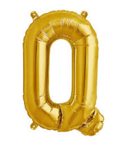 North Star Balloons 16 Inch Airfill Balloon Letter Q Gold