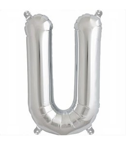 North Star Balloons 16 Inch Airfill Balloon Letter U Silver