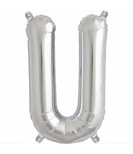 North Star Balloons 16" Letter U Silver