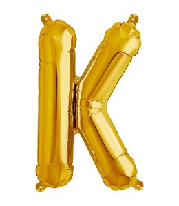 North Star Balloons 16 Inch Airfill Balloon Letter K Gold