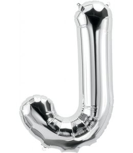 North Star Balloons 16 Inch Airfill Balloon Letter J Silver