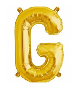 North Star Balloons 16 Inch Airfill Balloon Letter G Gold