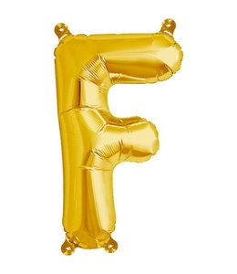 North Star Balloons 16 Inch Airfill Balloon Letter F Gold