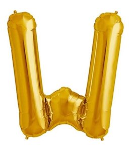 North Star Balloons 34 Inch Balloon Letter W Gold