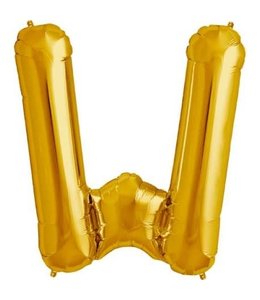 North Star Balloons 34" Letter W Gold