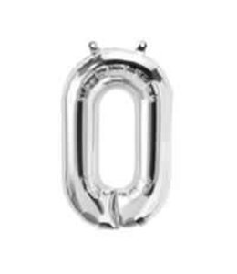 North Star Balloons 16 Inch Airfill Balloon Number 0 Silver