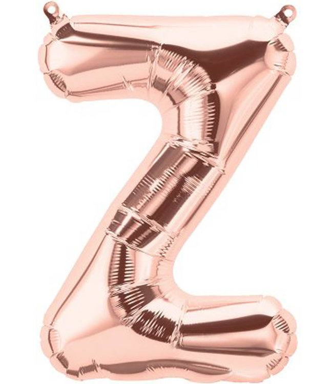 North Star Balloons 16" Letter Z Rose Gold