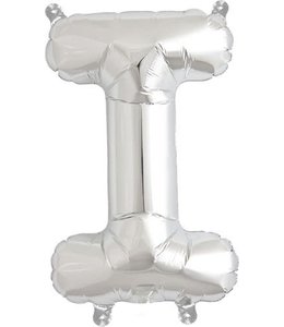 North Star Balloons 16 Inch Airfill Balloon Letter I Silver