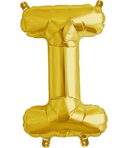 North Star Balloons 16 Inch Airfill Balloon Letter I Gold