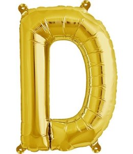 North Star Balloons 16 Inch Airfill Balloon Letter D Gold