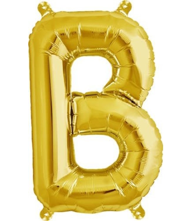 North Star Balloons 16" Letter B Gold