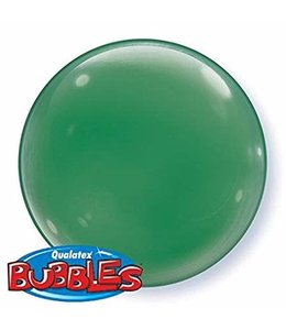 Qualatex 15 Inch Solid Color Bubble Balloons 4/pk Dark Green