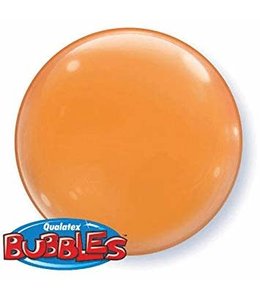 Qualatex 15 Inch Solid Color Bubble Balloons 4/pk Orange