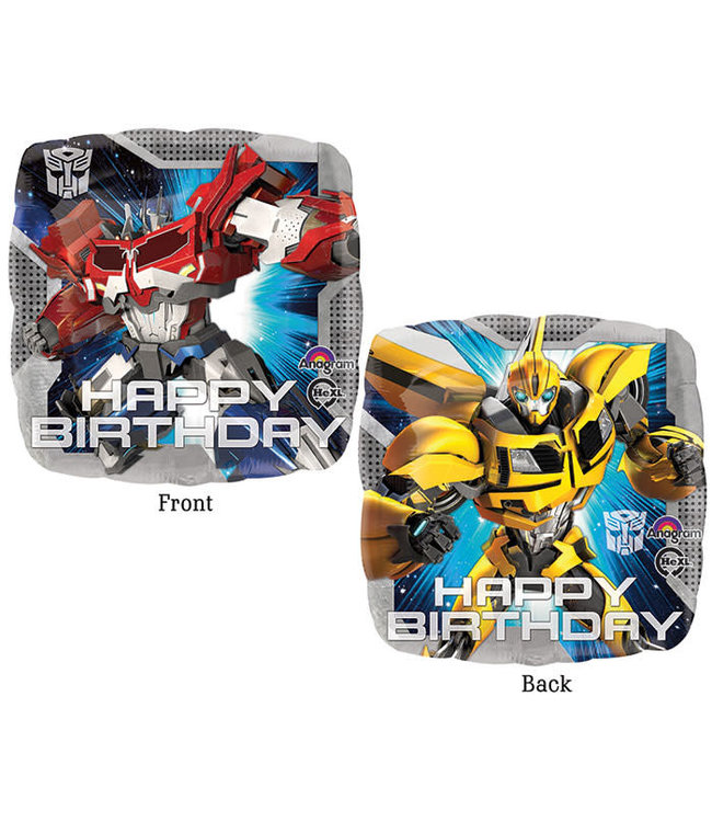 Anagram 18" Square Mylar-Transformers Bday