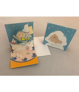 Up With Paper Trinket Mini Card-Baby Bath Time