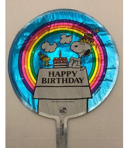 9" Round Mylar - Happy Birthday