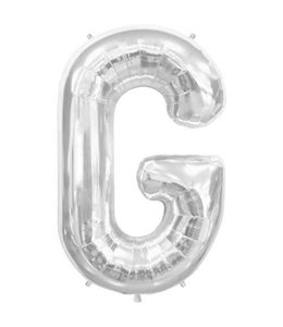 North Star Balloons 35" Letter G Silver