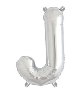 North Star Balloons 35" Letter J Silver