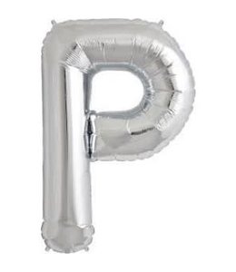 North Star Balloons 34 Inch Balloon Letter P Silver
