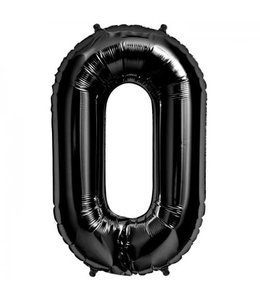 North Star Balloons 34 Inch Balloon Number 0 Black