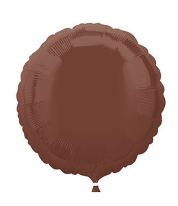 Anagram 18 Inch Round Mylar Balloon Chocolate Brown