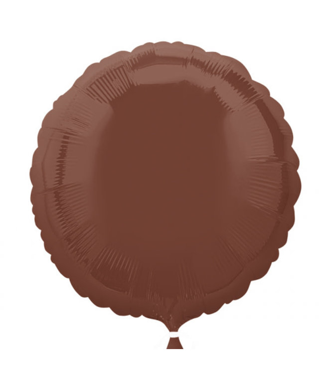 Anagram 18" Round Mylar Chocolate Brown