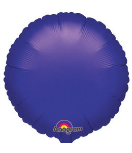 Anagram 18 Inch Round Mylar Balloon Metallic Purple