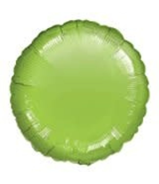 Anagram 18 Inch Round Mylar Balloon Lime Green