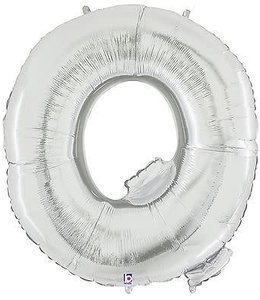 Betallic Balloon - Silver Letter Q