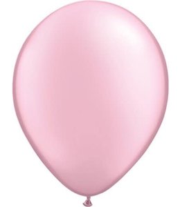 Qualatex 5 Inch Qualatex Pearl Latex Balloons 100 ct-Pearl Pink