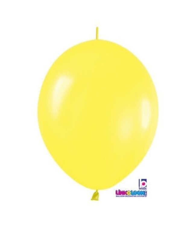 Betallic 12 Inch Betallic Linkoloon Latex Balloons-Yellow