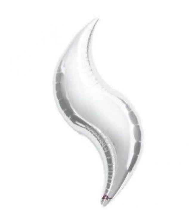 Anagram 36" Curve - Flat Silver