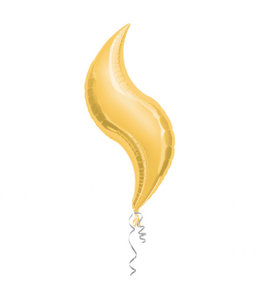 Anagram 36 Inch Mylar Balloon Curve-Flat Gold