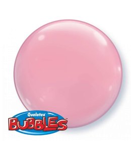 Qualatex 15 Inch Solid Color Bubble Balloon 1pc-Pink
