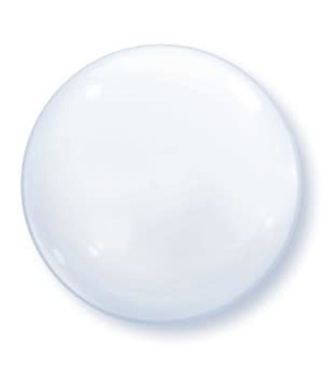 Qualatex 15" Solid Color Bubble Balloon 1pc - White