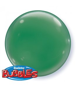 Qualatex 15" Solid Color Bubble Balloon 1pc - Dark Green