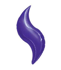 Anagram 28 Inch Mylar Balloon Curve Mini Purple