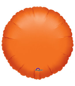 Anagram 18 Inch Round Mylar Balloon Metallic Orange