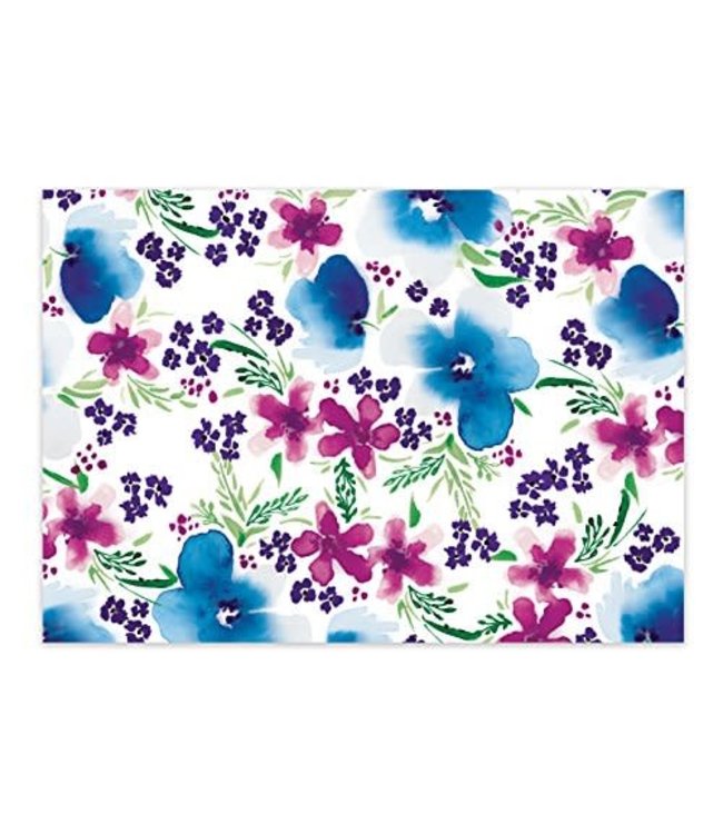 Learning Resources Drawer Liners-Blue/Purple Floral