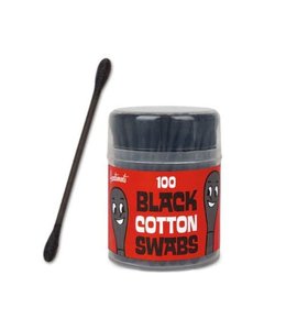 Supercali Cotton Swabs - Black 100 In Tube