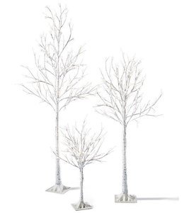Mr. Christmas Starlight Trees - Birch White Medium