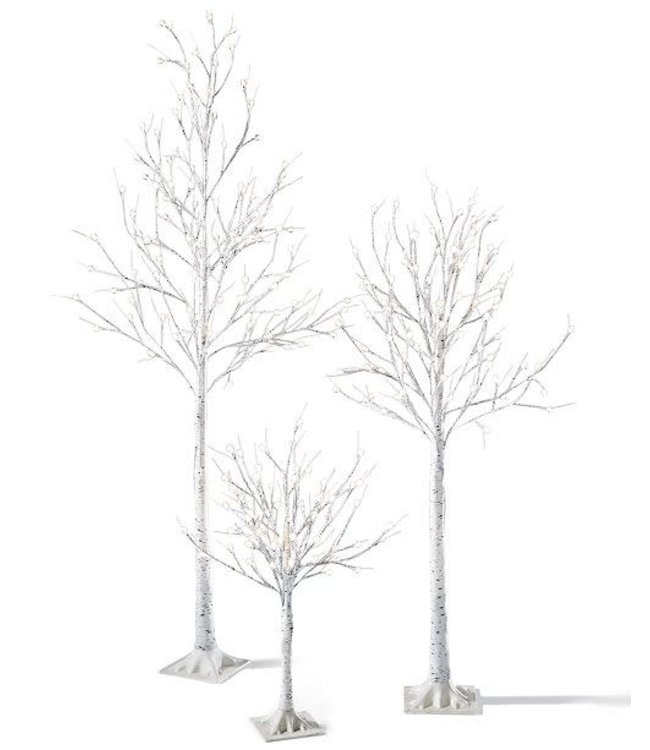 Mr. Christmas Starlight Trees-Birch White Medium