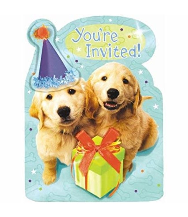Amscan Inc. Invitation Cards - Puppy Novelty