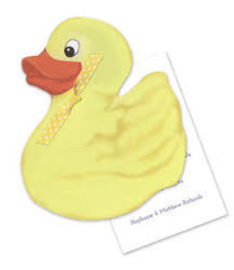 Stevie Streck Designs Imprintable Invitation Cards (Box) - Rubber Ducky
