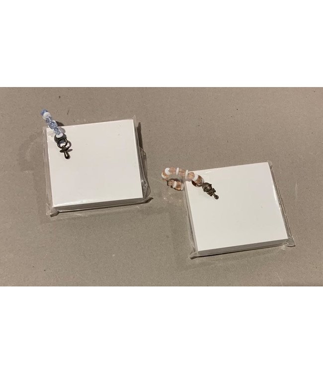 I-SAI-AH Sm Notepad W/ Bead Ring